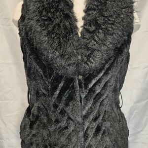 Faux Fur Black Vest